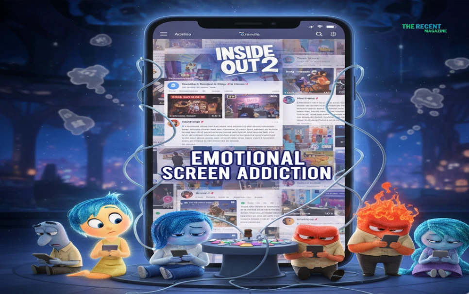 Inside Out 2 Glued to Phone